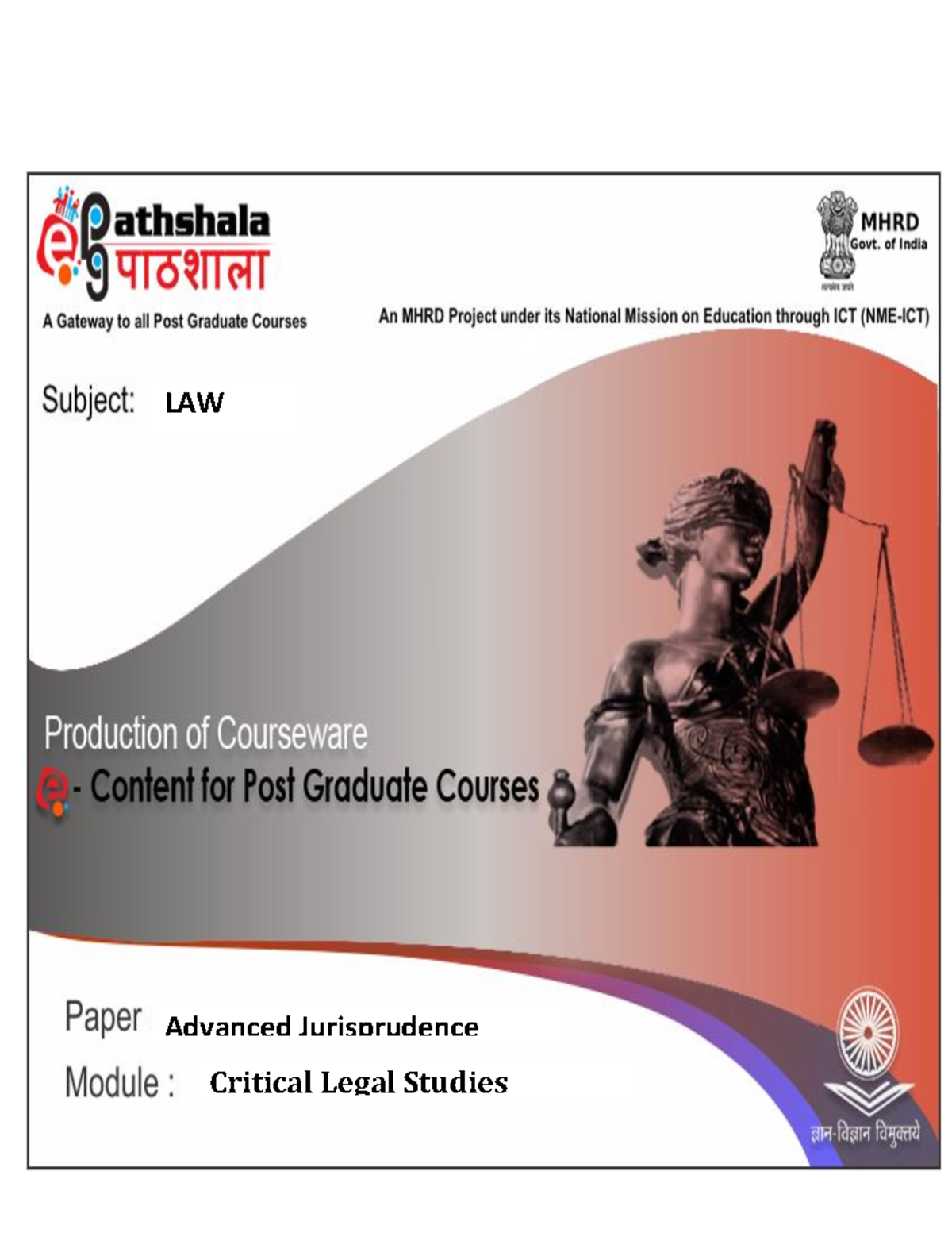 5626 et 18et - Law - LAW Advanced Jurisprudence Critical Legal Studies ...