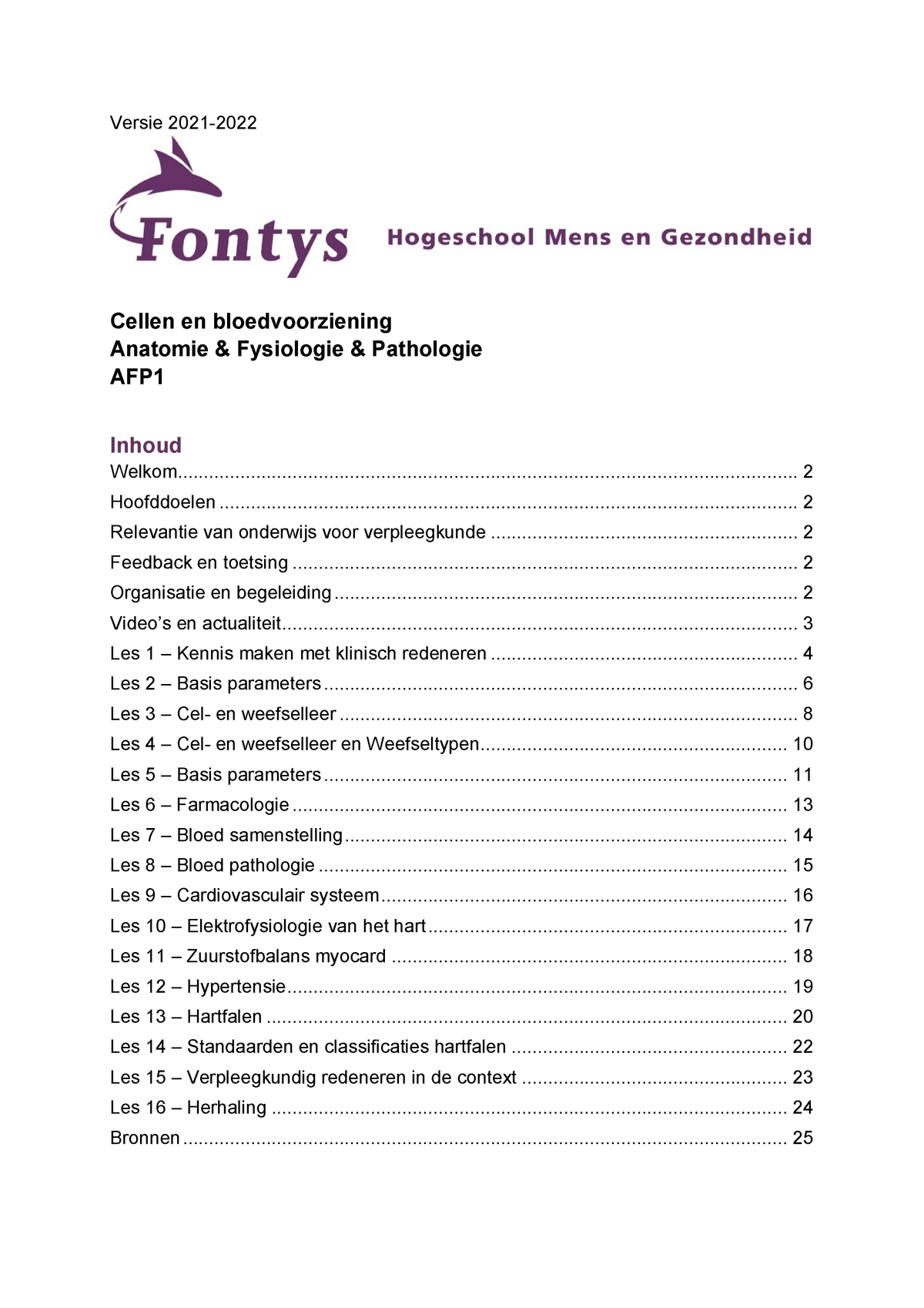 AFP Leerarrangement 1 Propodeuse Lesmateriaal Voor Eerste Periode ...