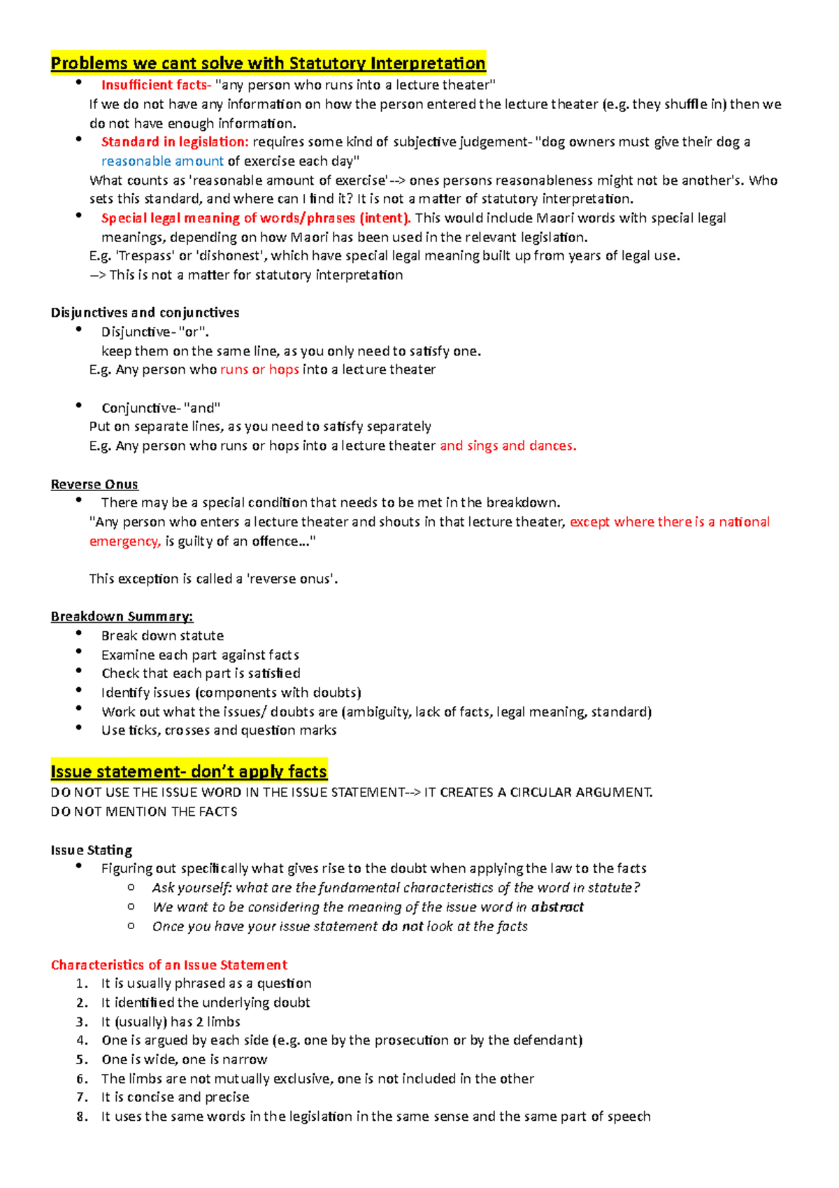 123 Mid-tri cheat sheet - Problems we cant solve with Statutory ...