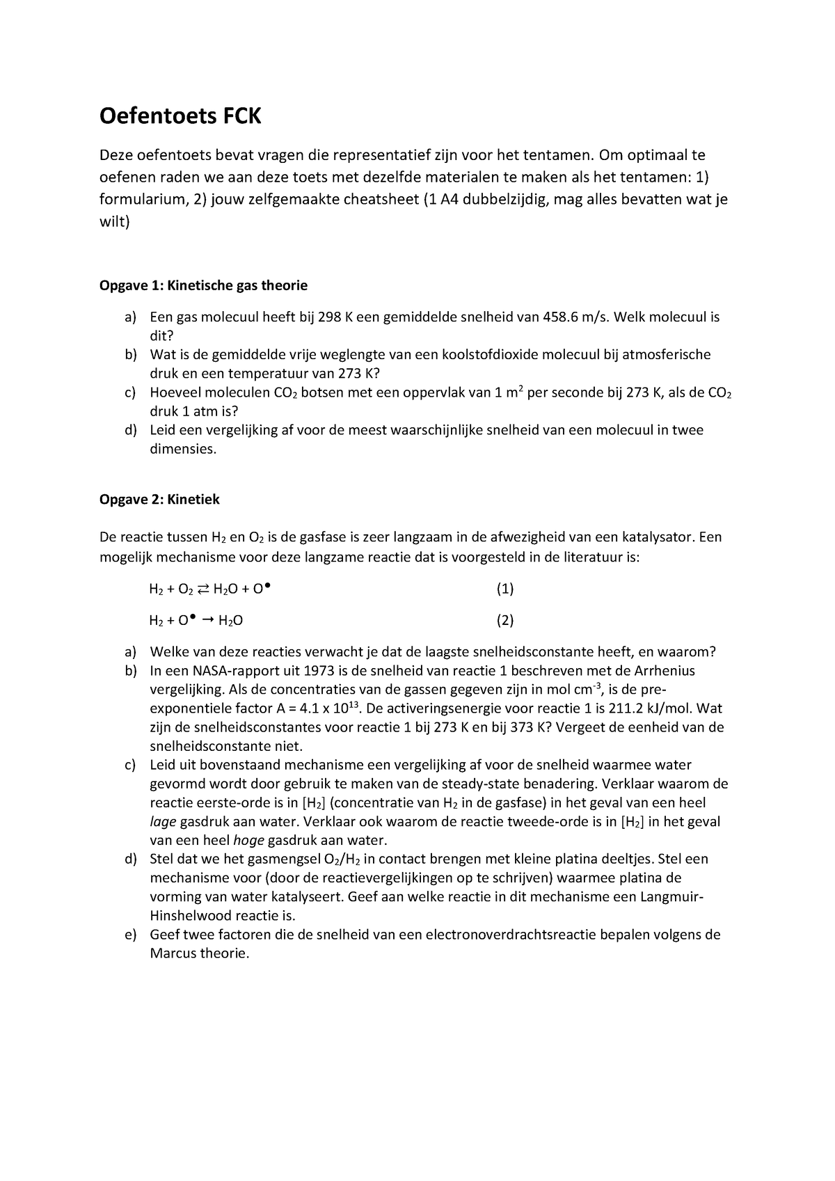 Oefentoets 2024 - Oefentoets FCK Deze Oefentoets Bevat Vragen Die ...