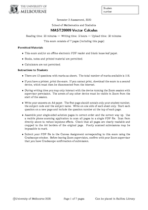 Multivariable and Vector Calculus notes - Multivariable and Vector ...