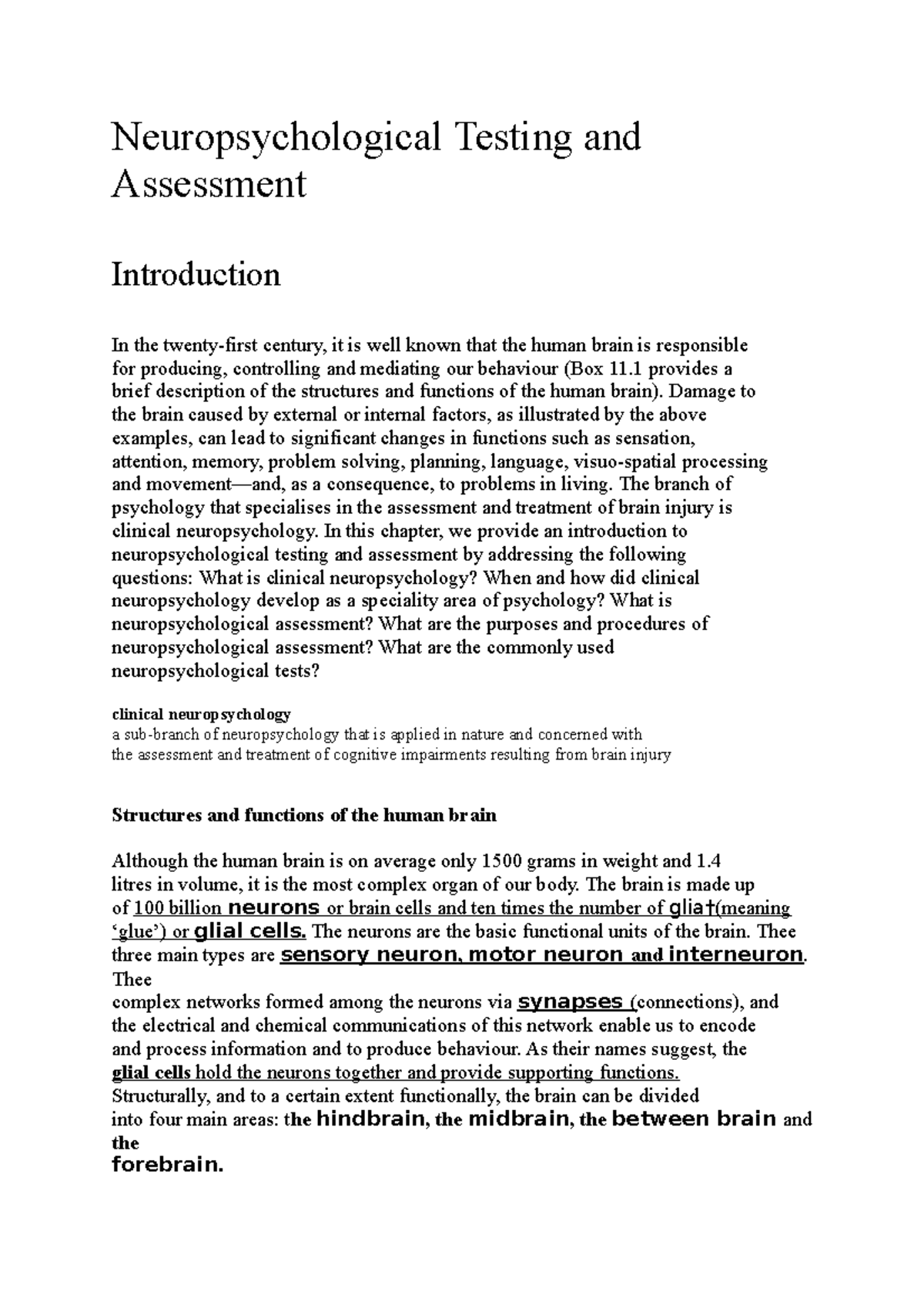 week-8-neuropsychological-testing-and-assessment-neuropsychological