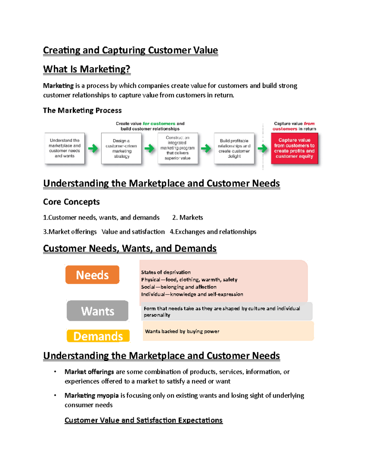 Marketing management - Creating and Capturing Customer Value What Is ...