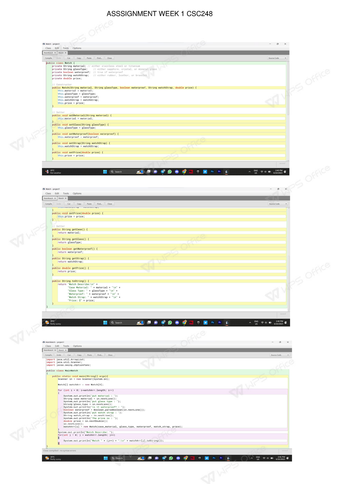 Assignment Week1 Csc248 - Fundamentals Of Data Structures - ASSSIGNMENT ...