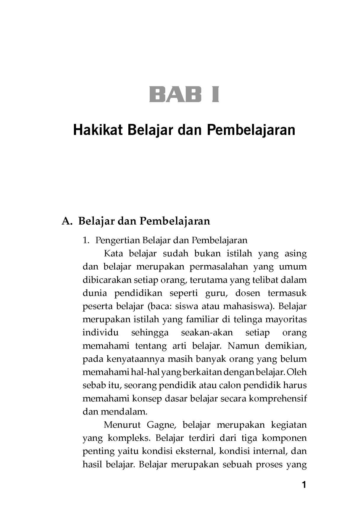 Adoc - Asfsfssf - Hakikat Belajar Dan Pembelajaran A. Belajar Dan ...