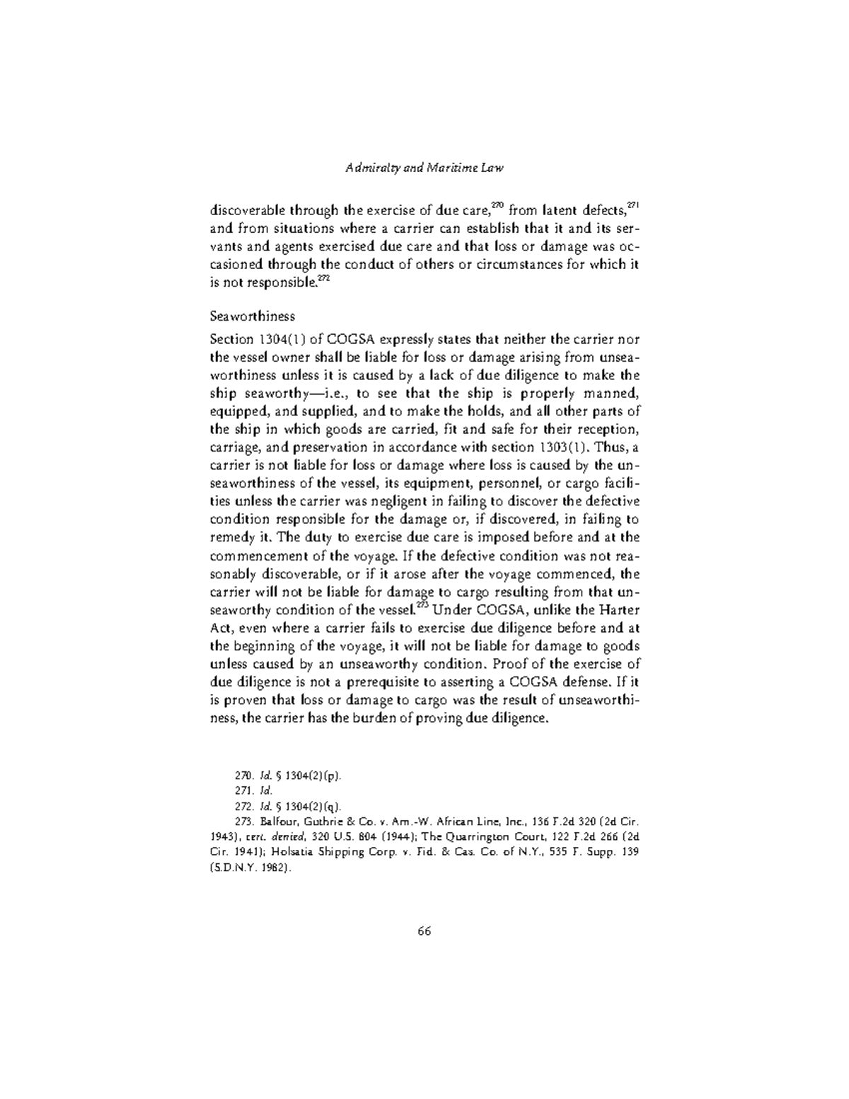 Maritime law26 n/a Admiralty and Maritime Law 66 discoverable