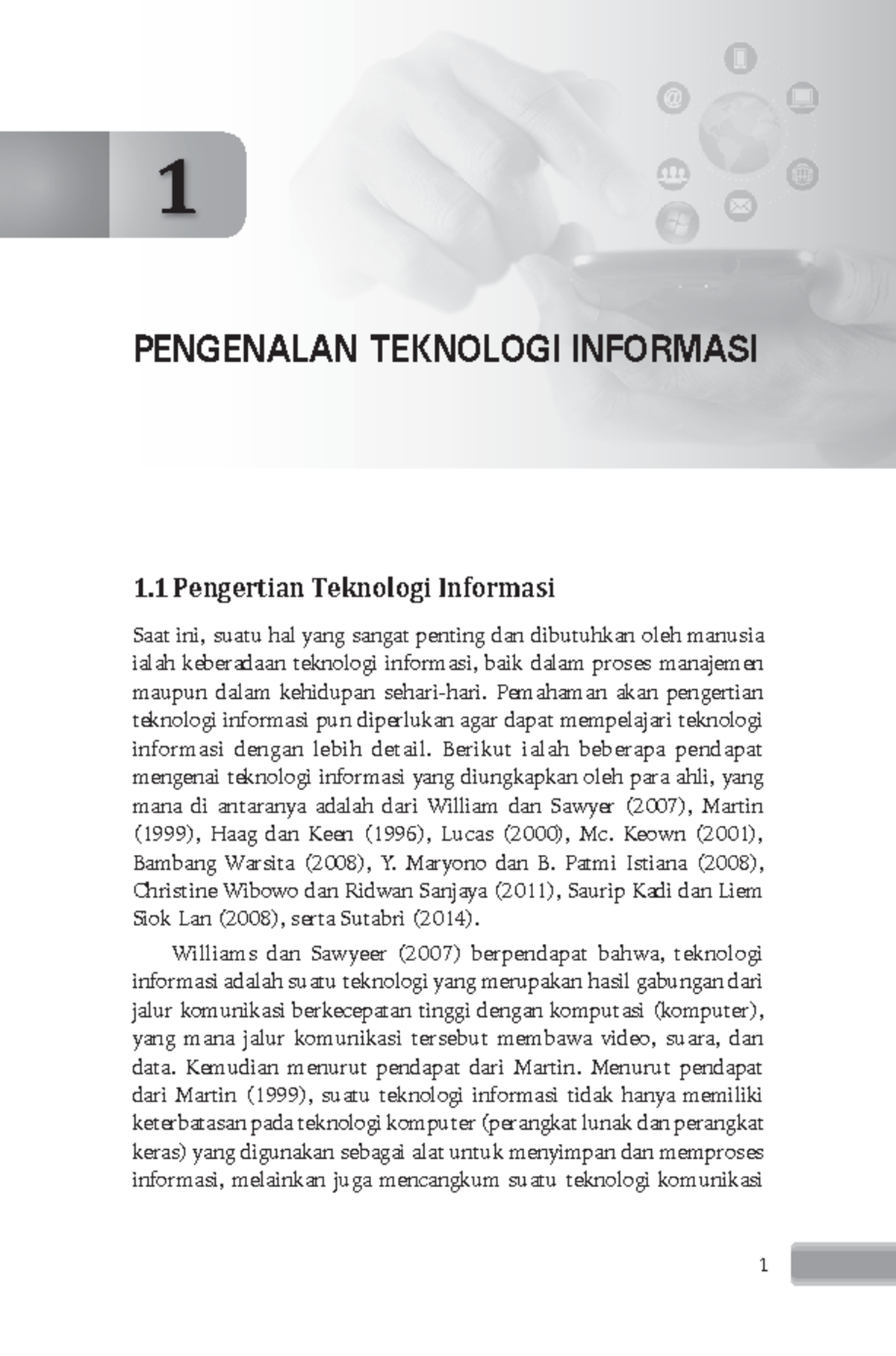 Pengantar Teknologi Informasi - Bab 1 Pendahuluan 1 1 Pengertian ...