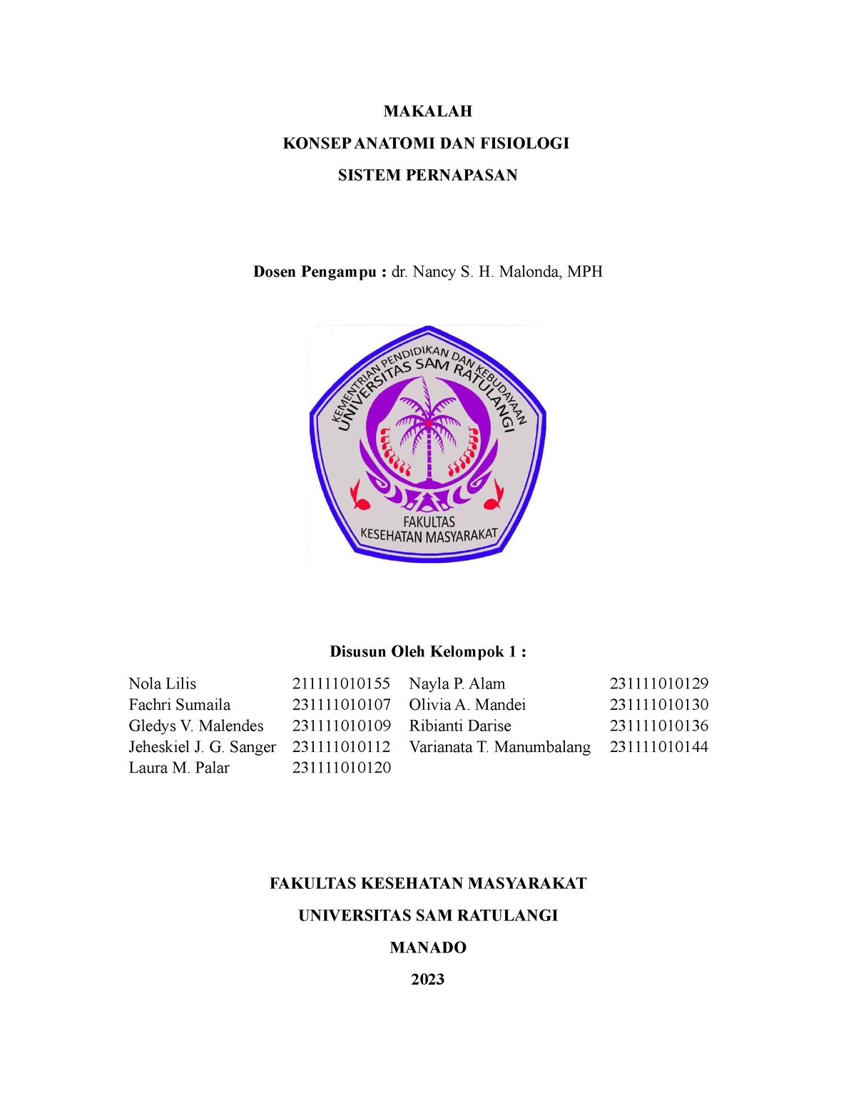 Makalah Biomedik Sistem Pernapasan NEW Iskal - MAKALAH KONSEP ANATOMI ...