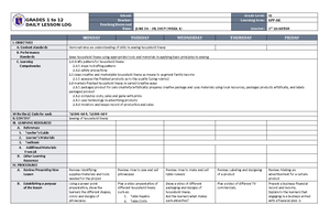 DLL Mathematics 3 Q4 W1 - GRADES 1 to 12 DAILY LESSON LOG School ...