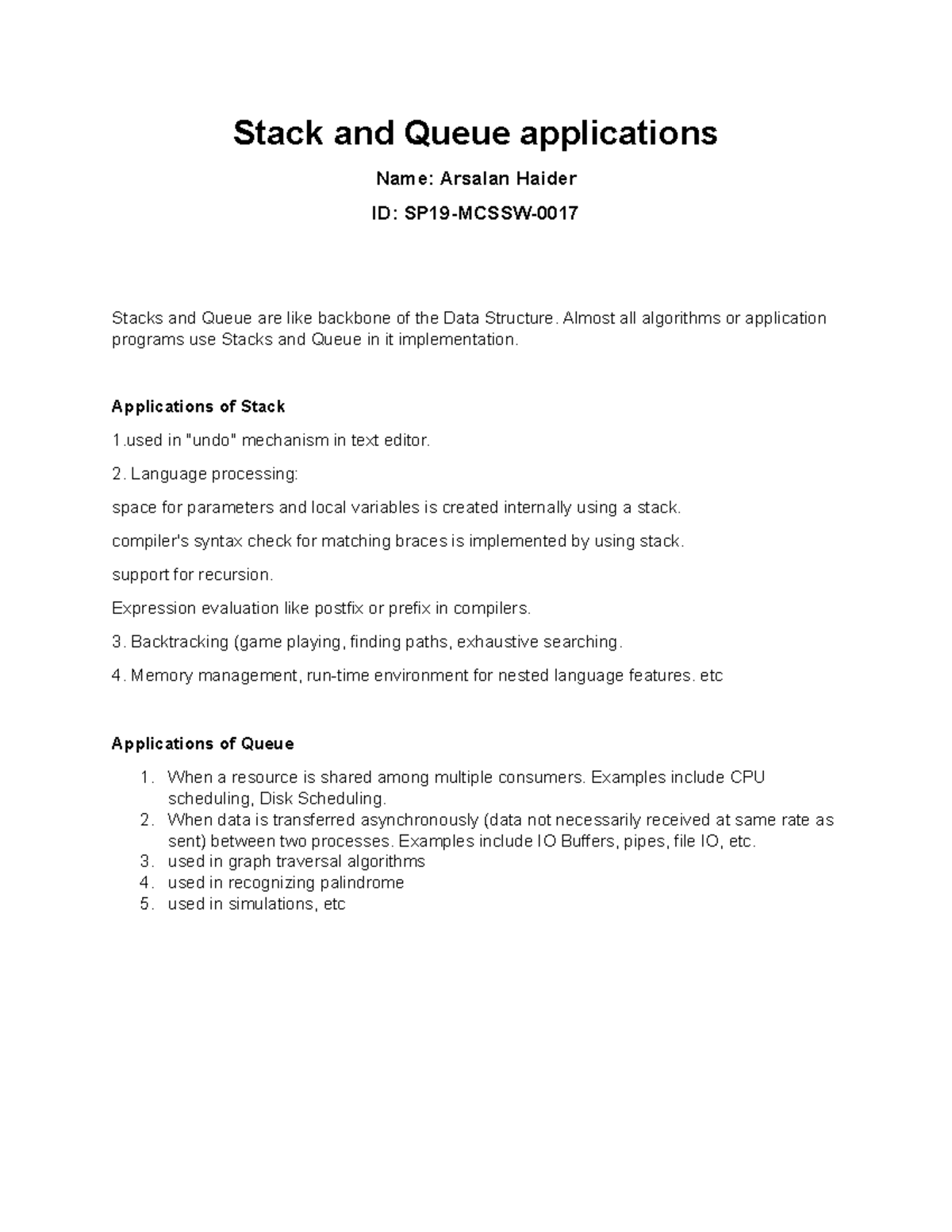 SP19MCSW0017-Stack and queue applications - Stack and Queue ...