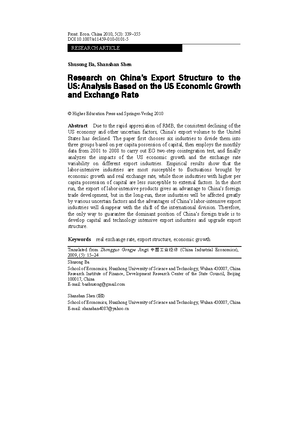 The Impact of Trade Liberalization on Economic Growth in Tanzania - May ...