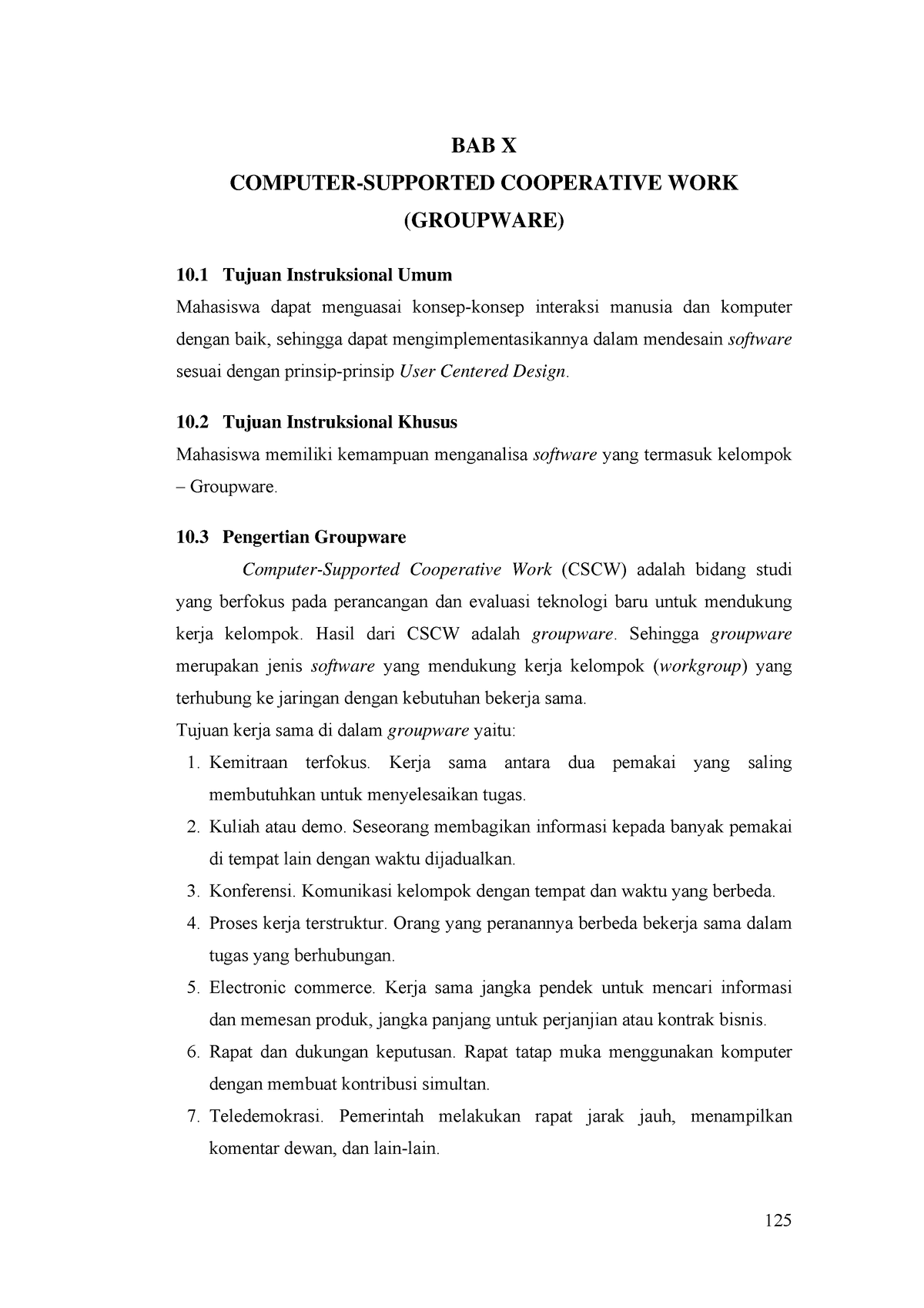 Modul 10 Interaksi Manusia Dan Komputer Groupware - BAB X COMPUTER ...