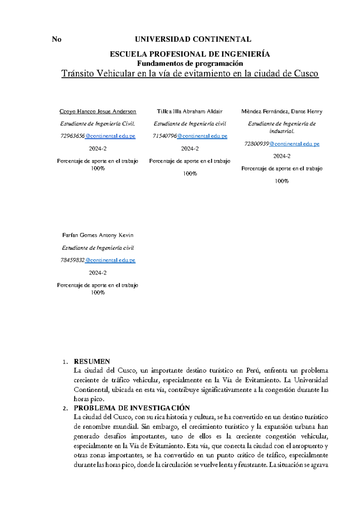 Trabajo ABR Grupo 11 Fundamentos DE Programacion - No UNIVERSIDAD ...
