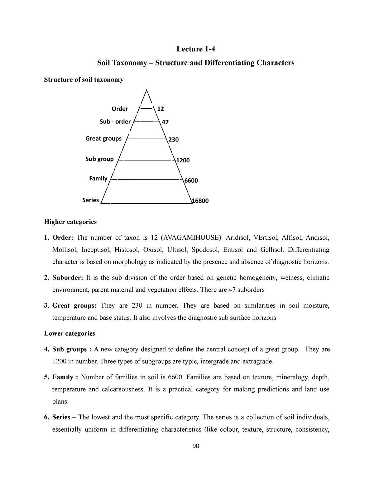 Lecture 1-4 - Soil - Lecture 1- Soil Taxonomy – Structure And ...