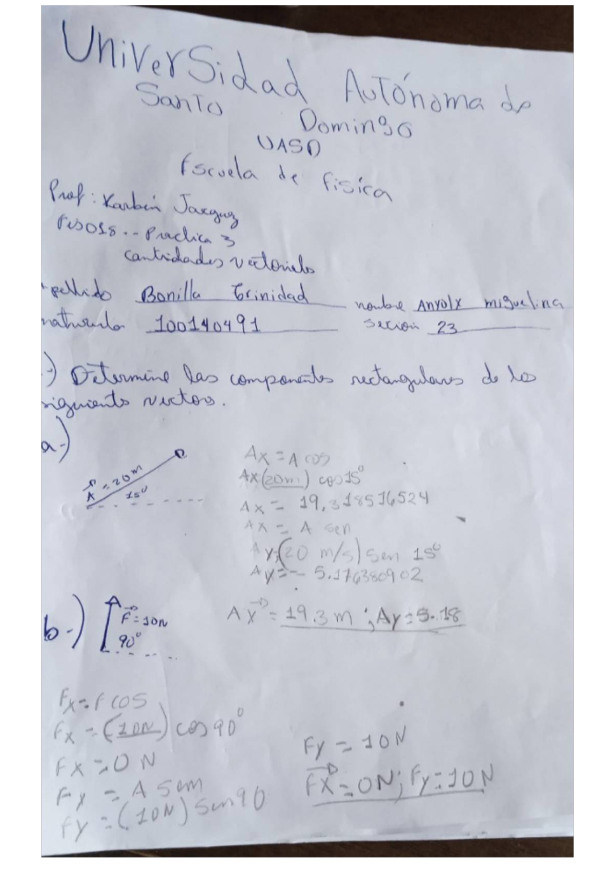 Práctica 33 - Practica 3 - UniverSidad AuTonama do Santo Domingo UASD ...