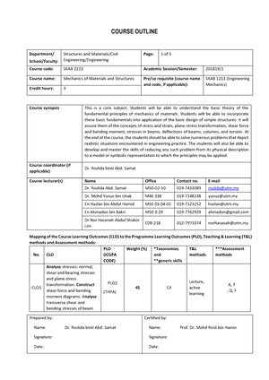 Final Exam PART B - Mekanik Bahan Dan Struktur - Studocu