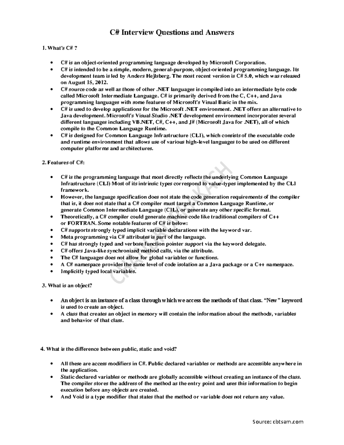 C-interview-questions-ampanswer compress - C# Interview Questions and ...
