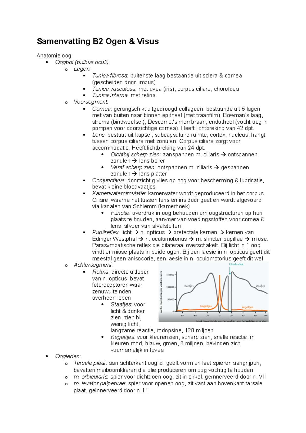 Samenvatting Klinische Vraagstukken Module B2 Ogen & Visus ...