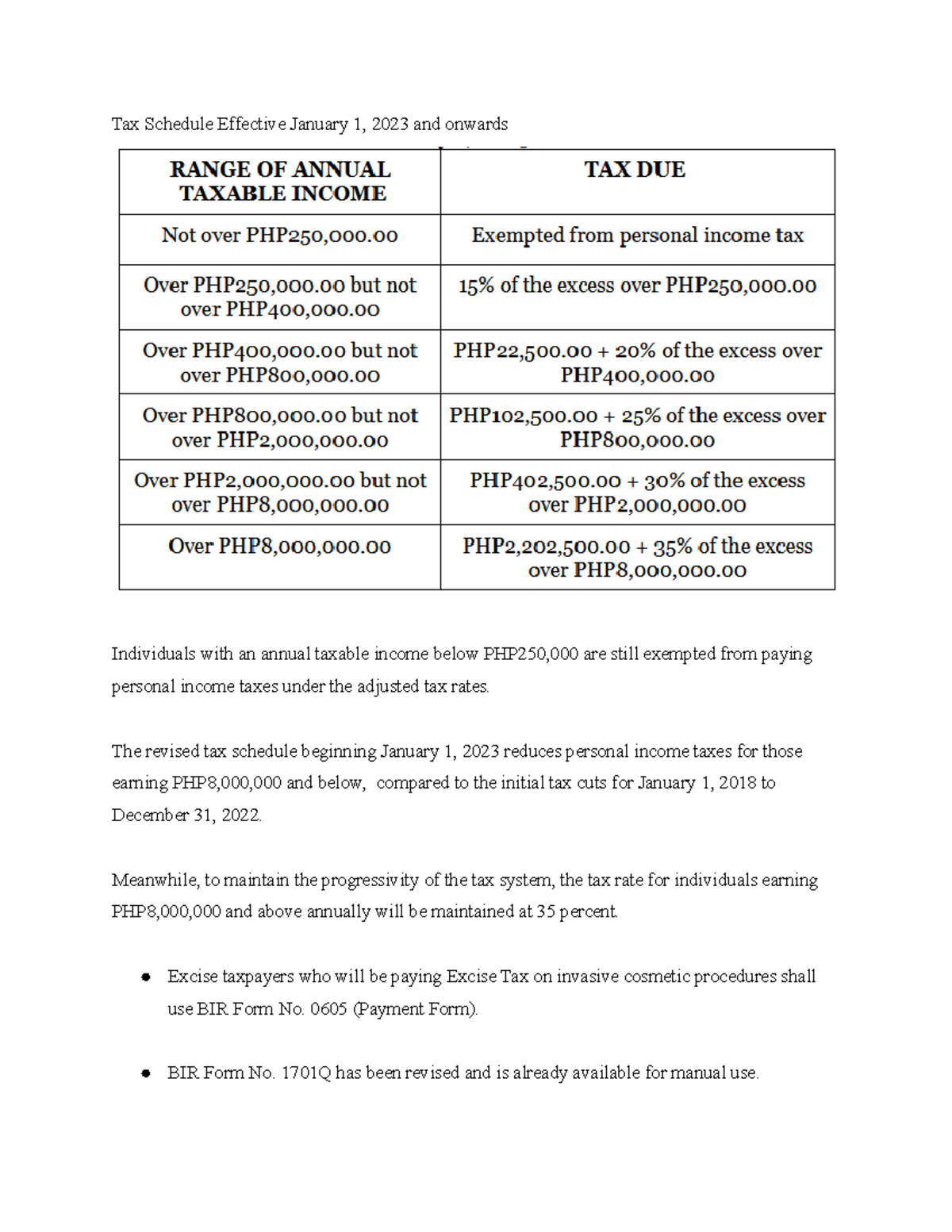 Train LAW The Tax Reform for Acceleration and Inclusion Law