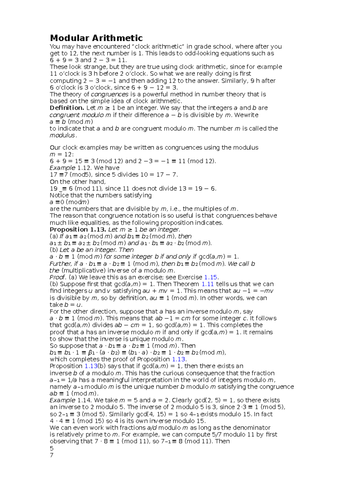 lec2-modular-ariphmetic-modular-arithmetic-you-may-have-encountered