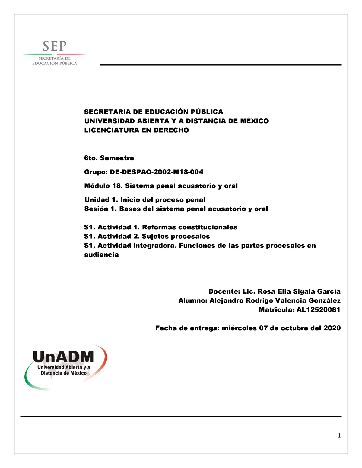 M18 U1 S1 Alvg SesiÓn1bases Del Sistema Penal Acusatorio Y Oral Warning Tt Undefined 5082