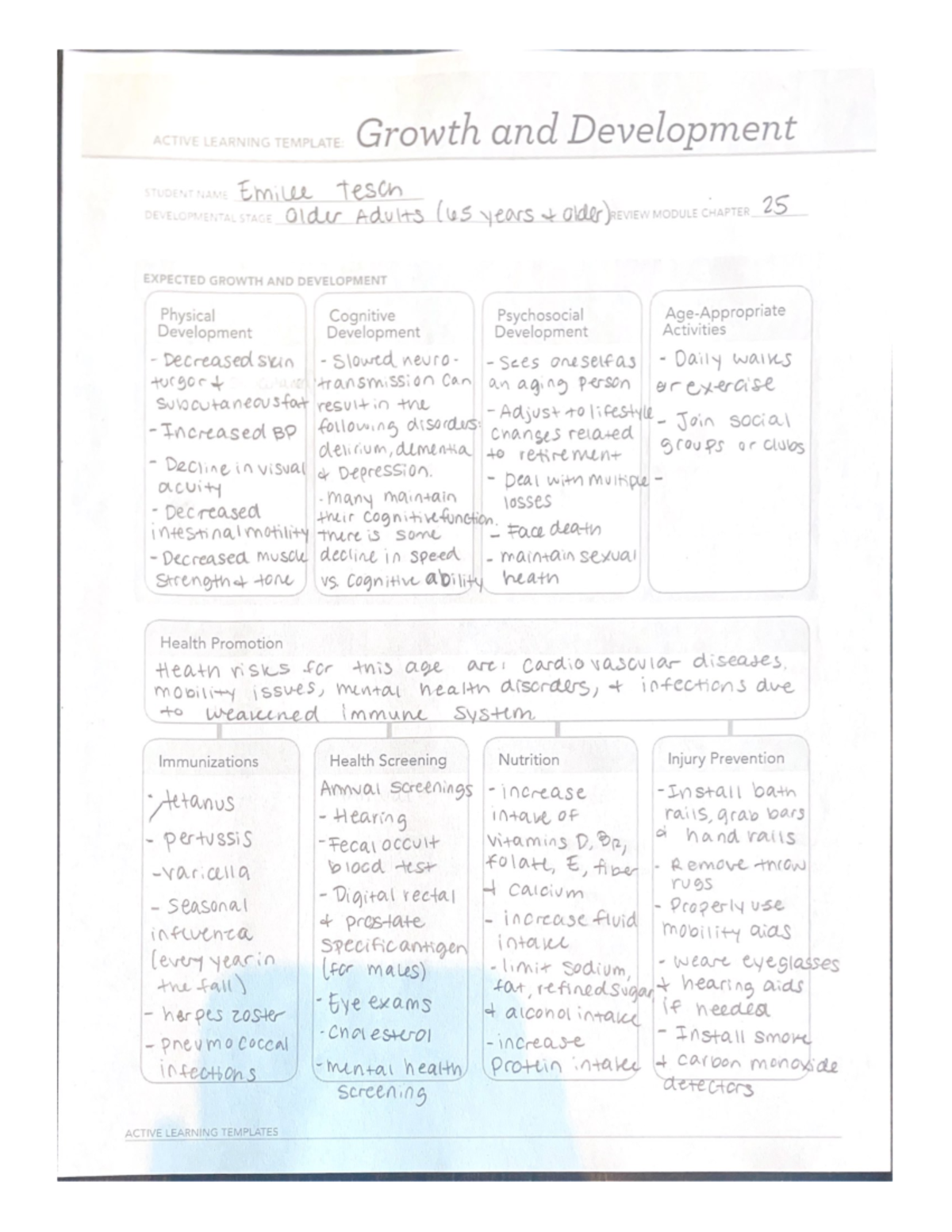Growth and Development Ch. 25 - ADN 302 - Studocu