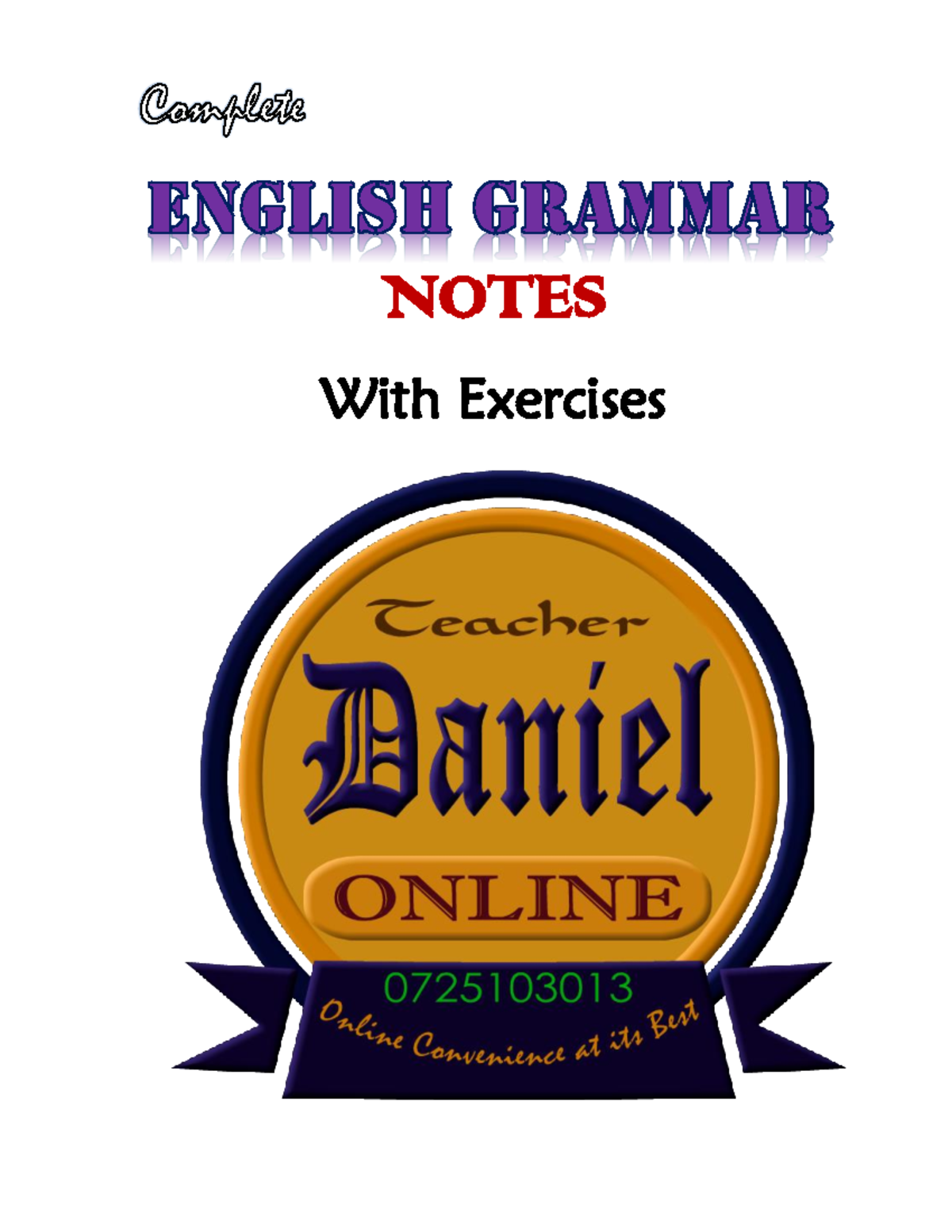 English Grammar Notes - Bsc. Mathematics And Computer Science - JKUAT ...