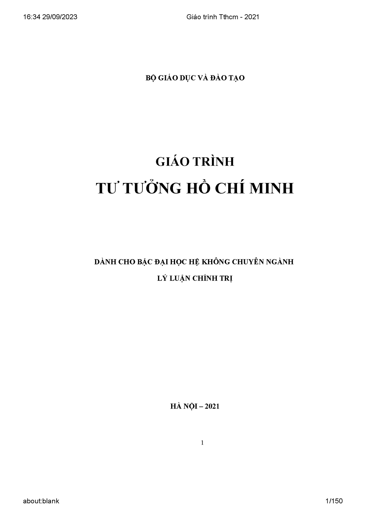 Giáo-trình-Tthcm-2021 - BỘ GIÁO DỤC VÀ ĐÀO TẠO GIÁO TRÌNH TƯ TƯỞNG HỒ ...