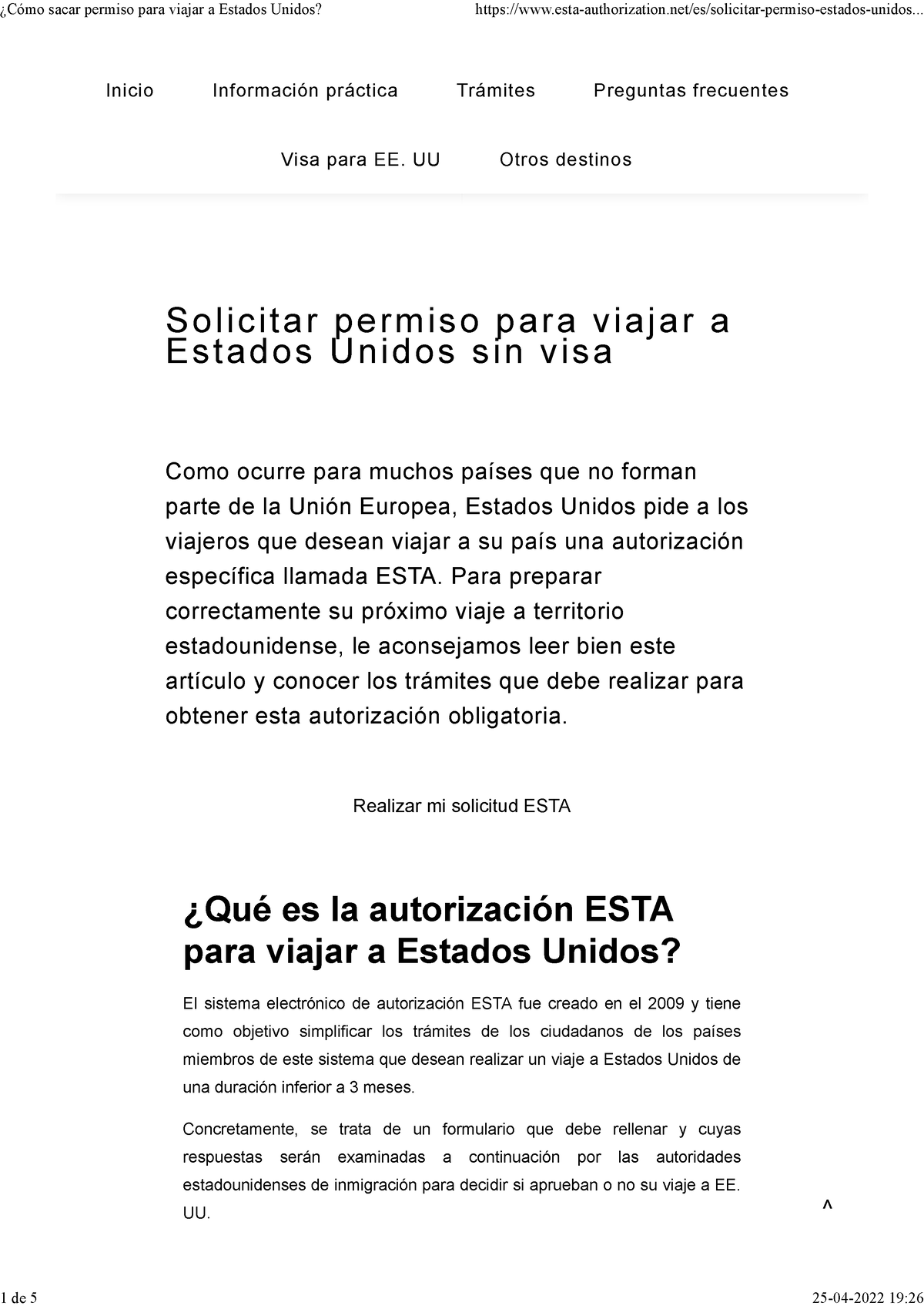 ¿cómo Sacar Permiso Para Viajar A Estados Unidos Solicitar Per Miso Par A Viajar A Estadosemk 8305