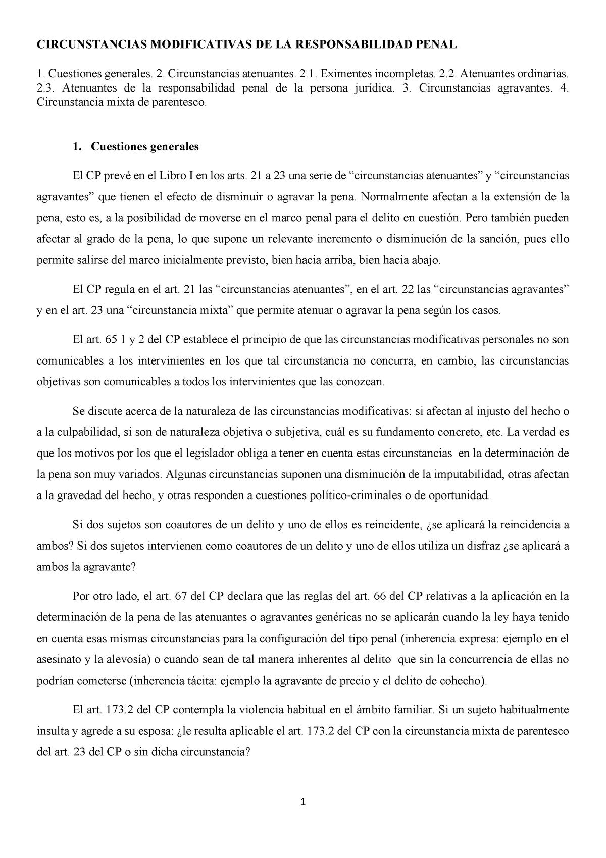 TEMA 6 Teorico-1 - Lecture Notes 1-8 - CIRCUNSTANCIAS MODIFICATIVAS DE ...