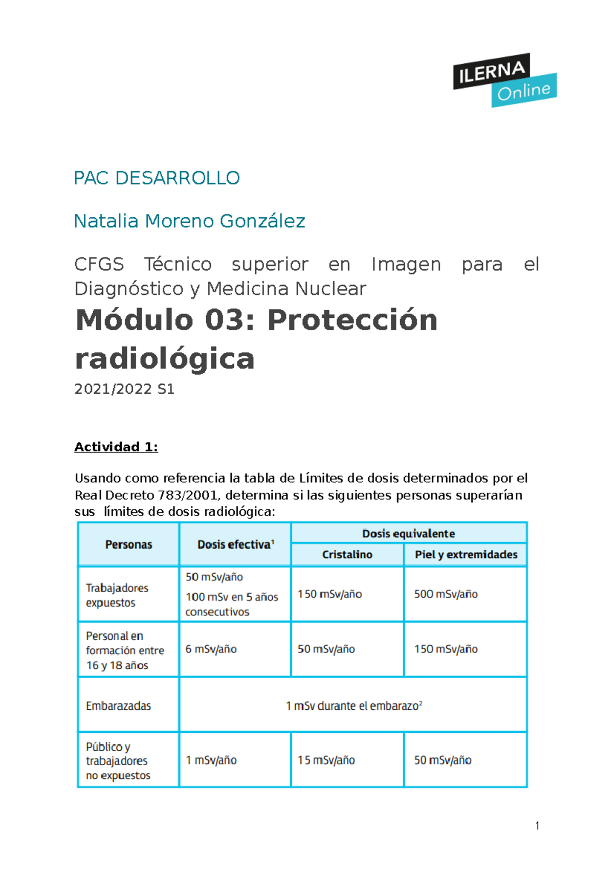 PAC DE Desarrollo Protección - PAC DESARROLLO Natalia Moreno González ...