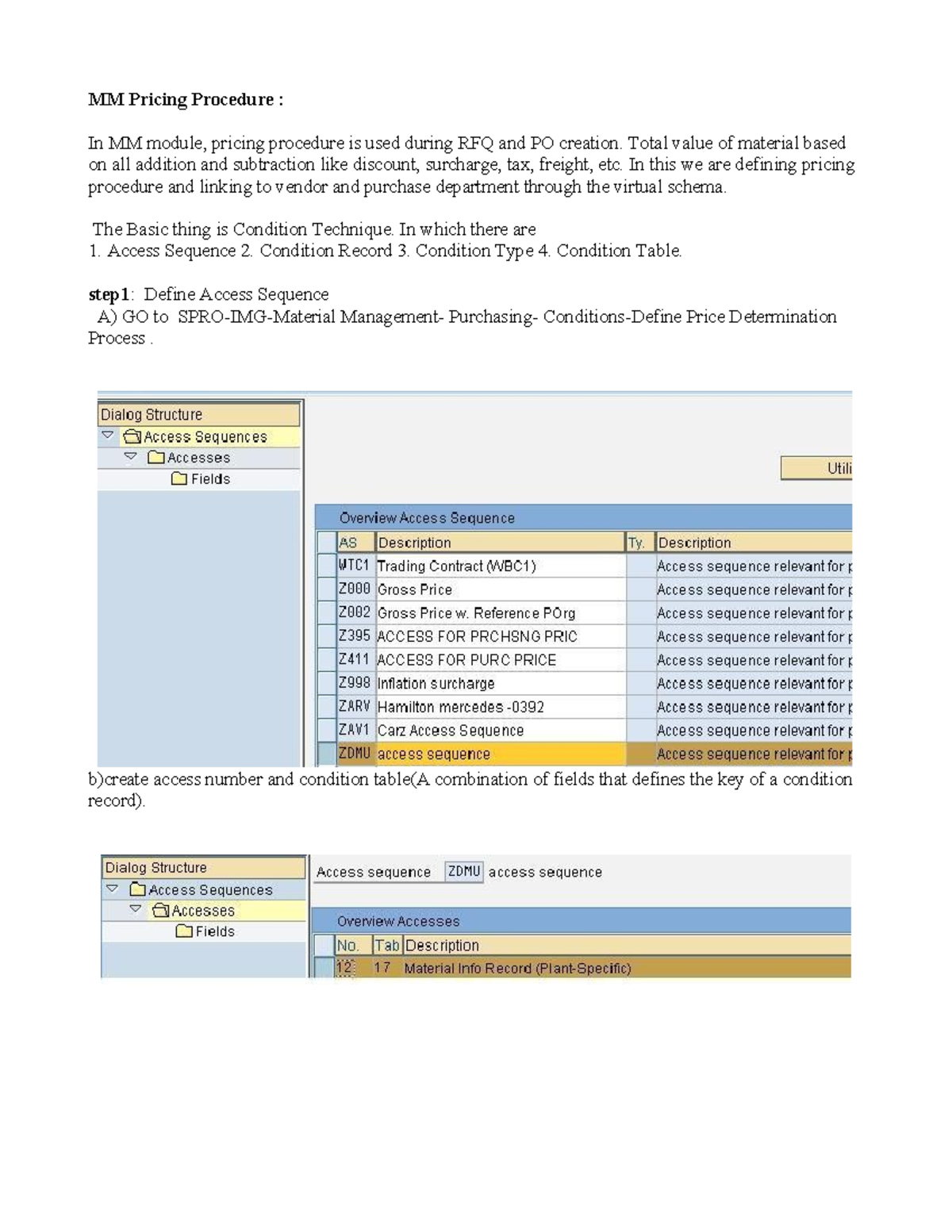 Pricing-procedure - sap - MM Pricing Procedure : In MM module, pricing ...