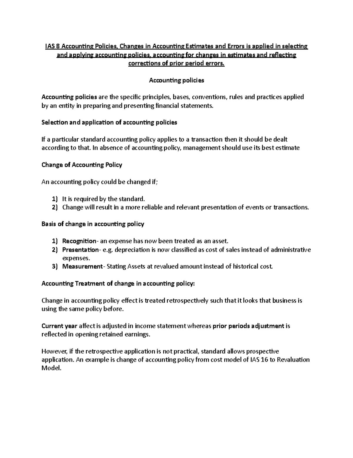 FR - Other Standards - IAS 8 Accounting Policies, Changes in Accounting ...