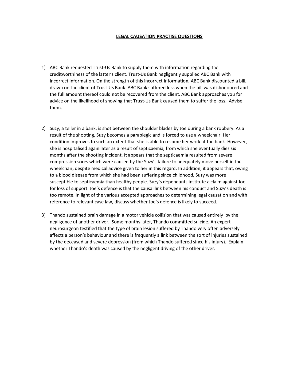 law-of-delict-legal-causation-practice-questions-legal-causation-practise-questions-abc-bank