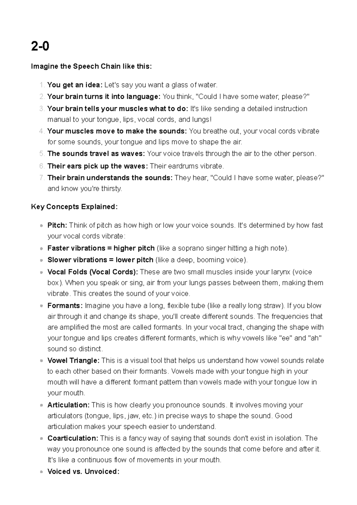 2-0 - nohing more - 2- Imagine the Speech Chain like this: Key Concepts ...