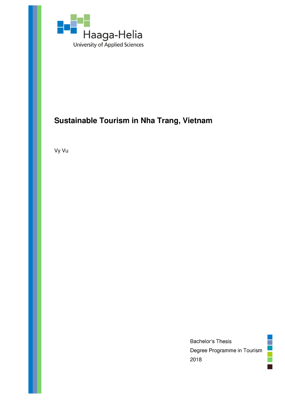 sustainable tourism thesis dissertation