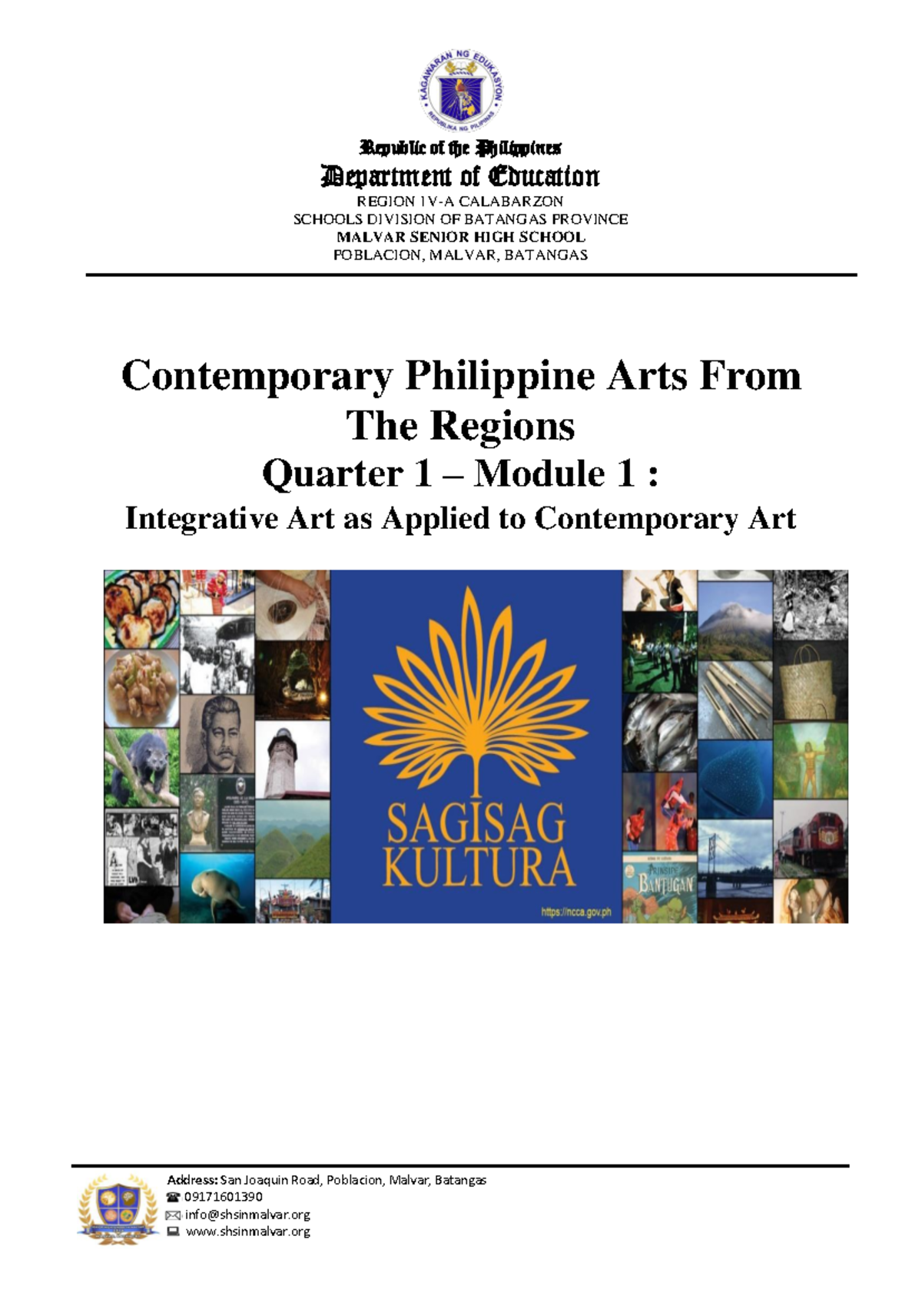 Contemporary Philippine arts This module was designed to provide you