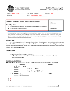 Annex-A-Form V8 English - LEARNER ENROLLMENT AND SURVEY FORM THIS FORM ...