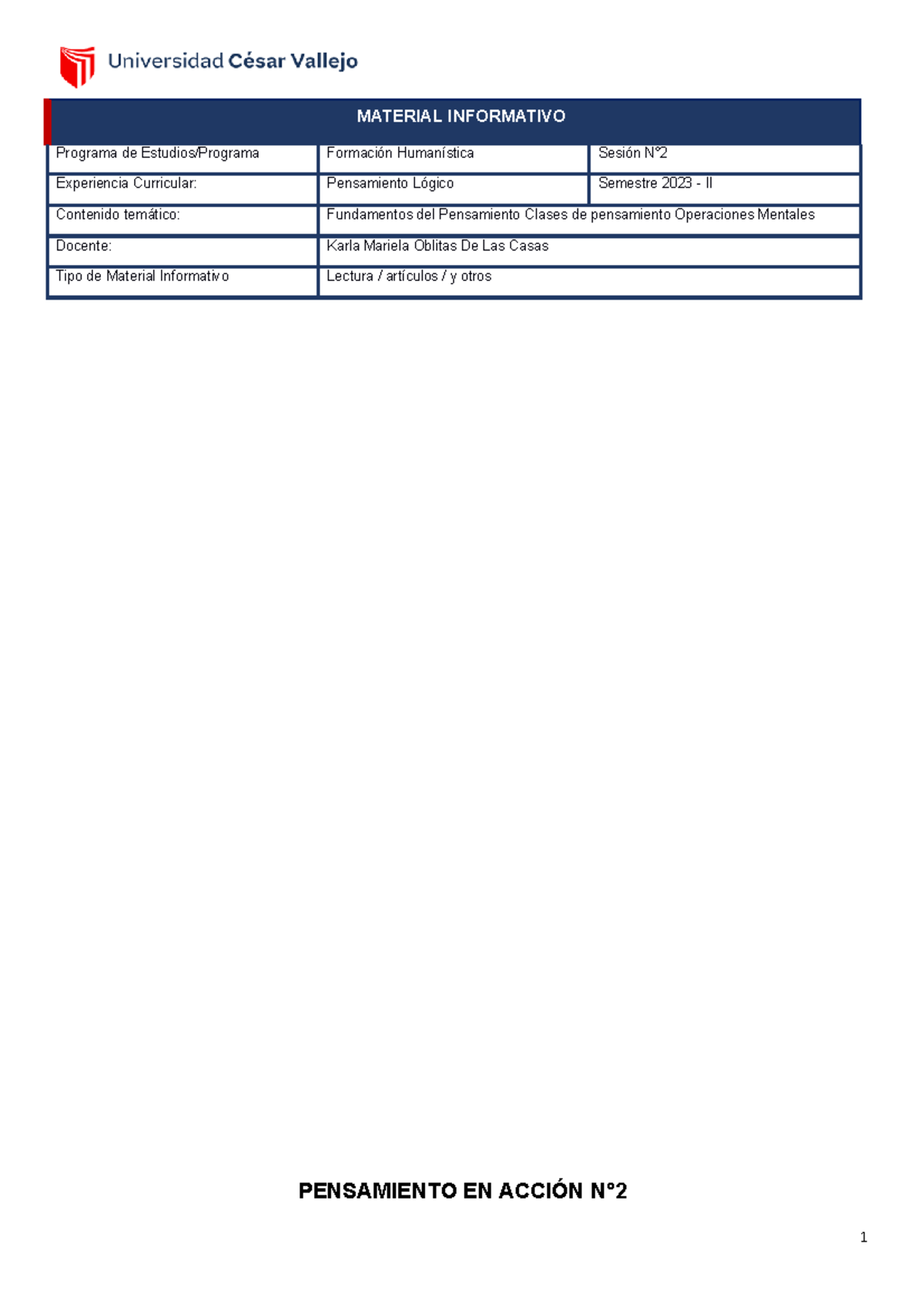 Material informativo S02 - MATERIAL INFORMATIVO ####### Programa de ...