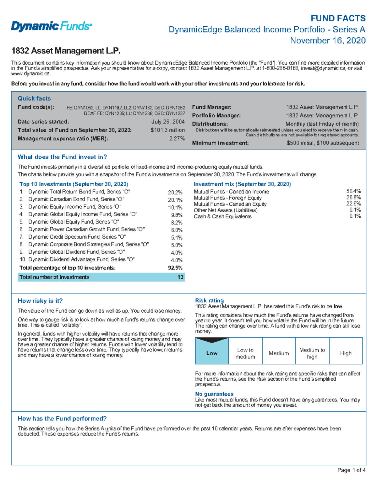 bmo ascent balanced portfolio series a