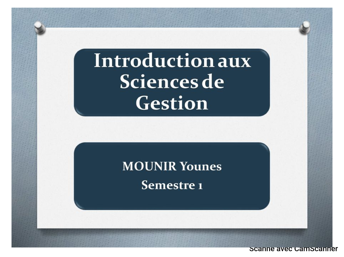 1193 1701190773 Introduction AUX Sciences DE Gestion - Contrôle De ...