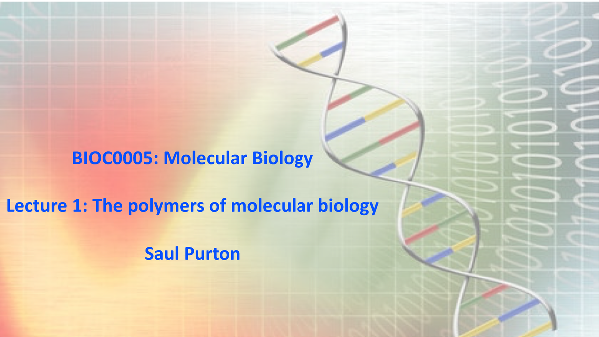 case study for molecular biology