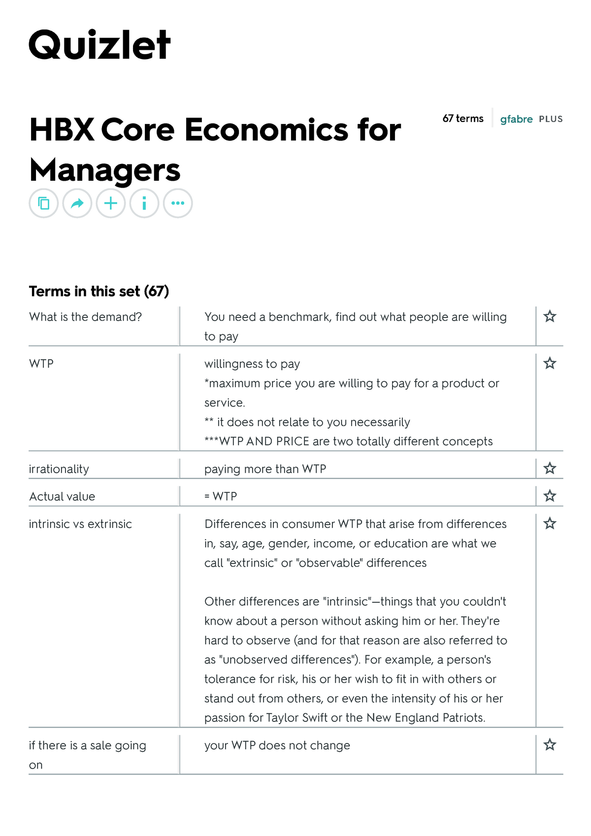 Study CORe Tool