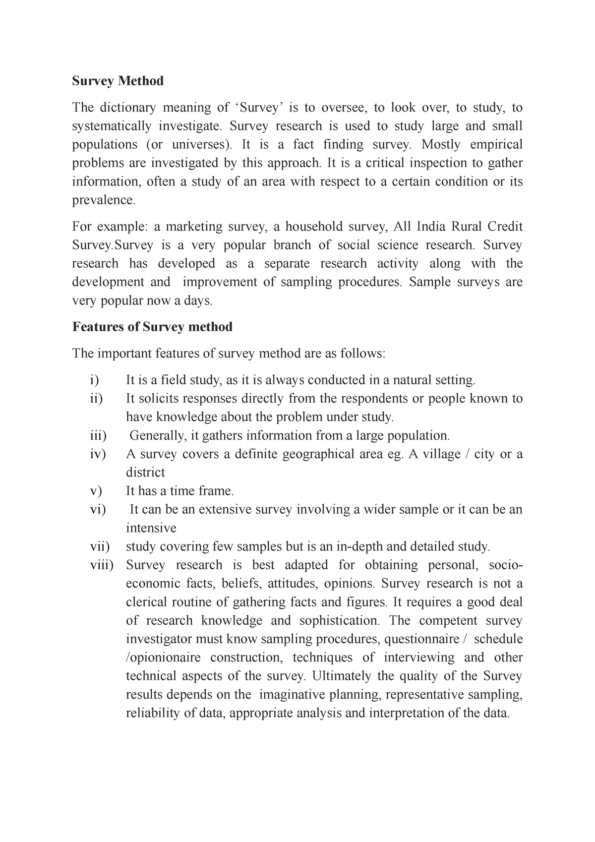 survey-method-lecture-notes-survey-method-the-dictionary-meaning-of