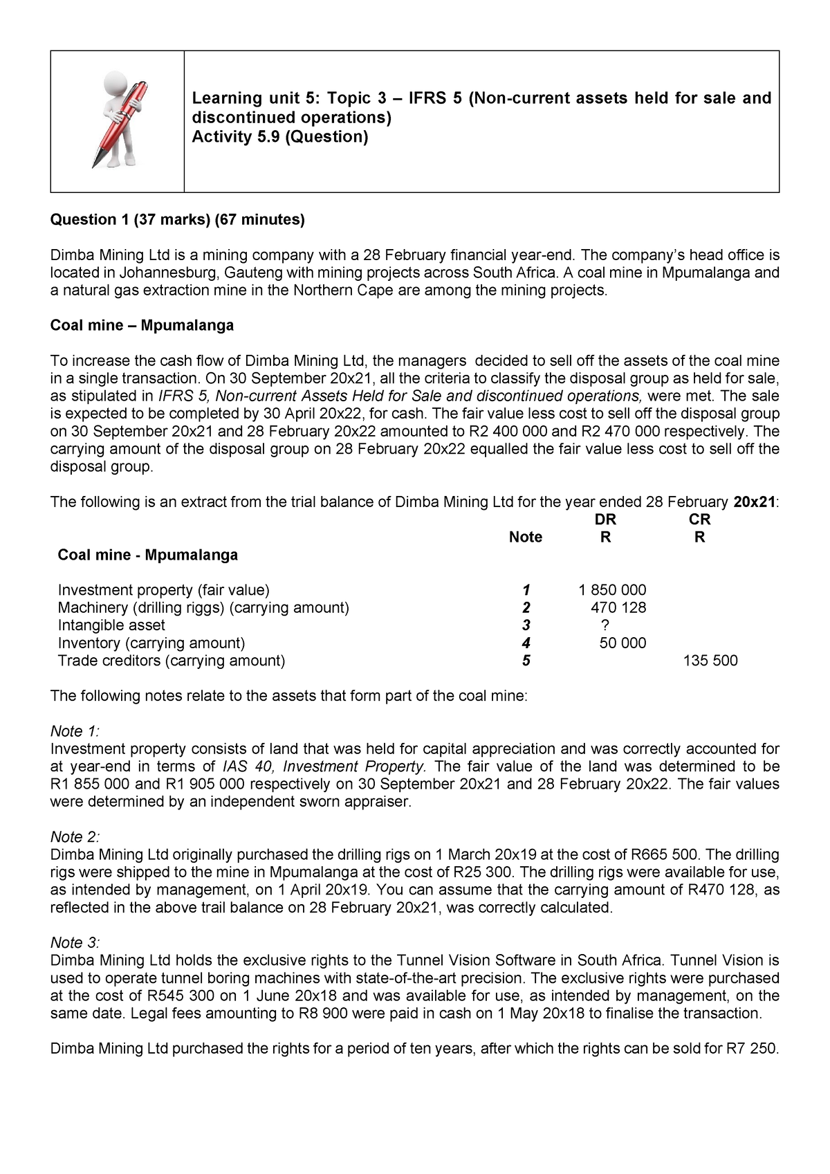 ifrs 5 case study