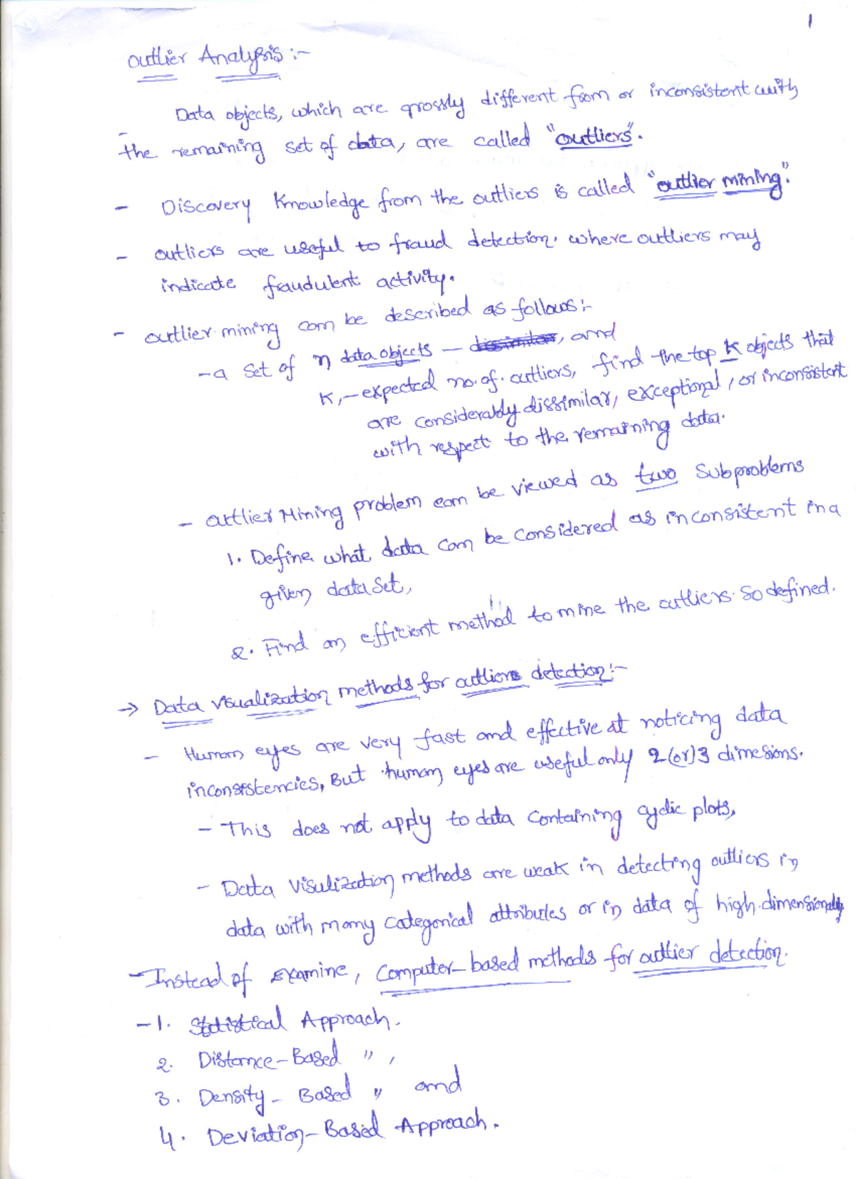 Outlier 1 - outlier Data objects, which are grossly different from or ...