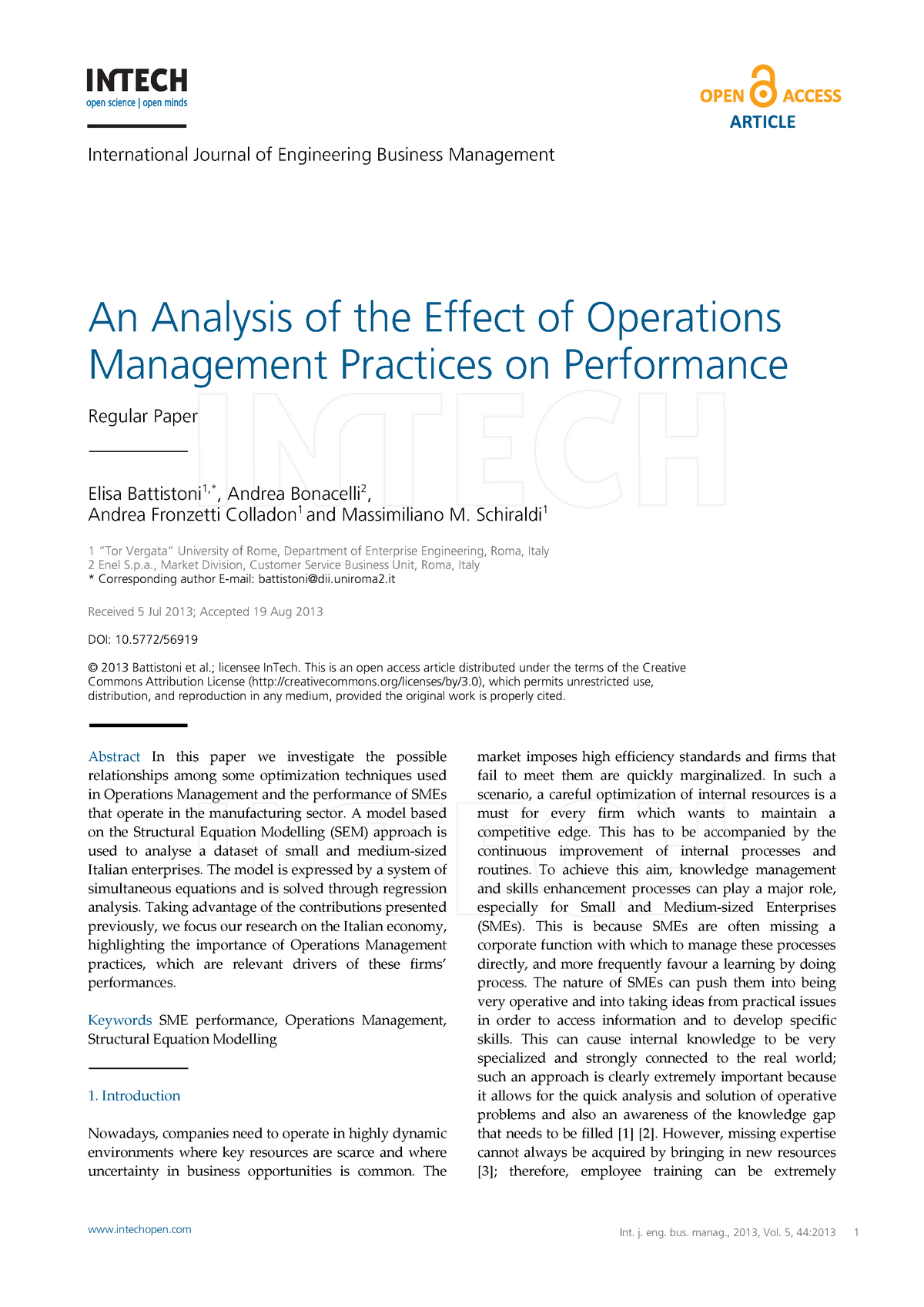 thesis title for operations management