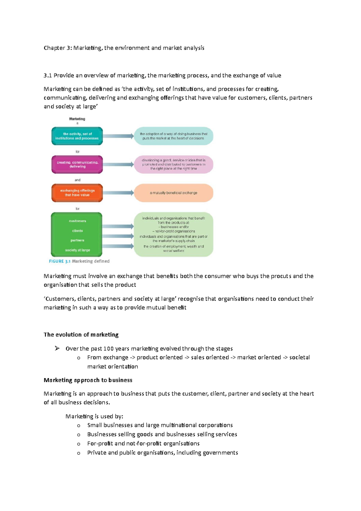 Chap3 EI - Chapter 3 Book Summary - Chapter 3: Marketing, The ...