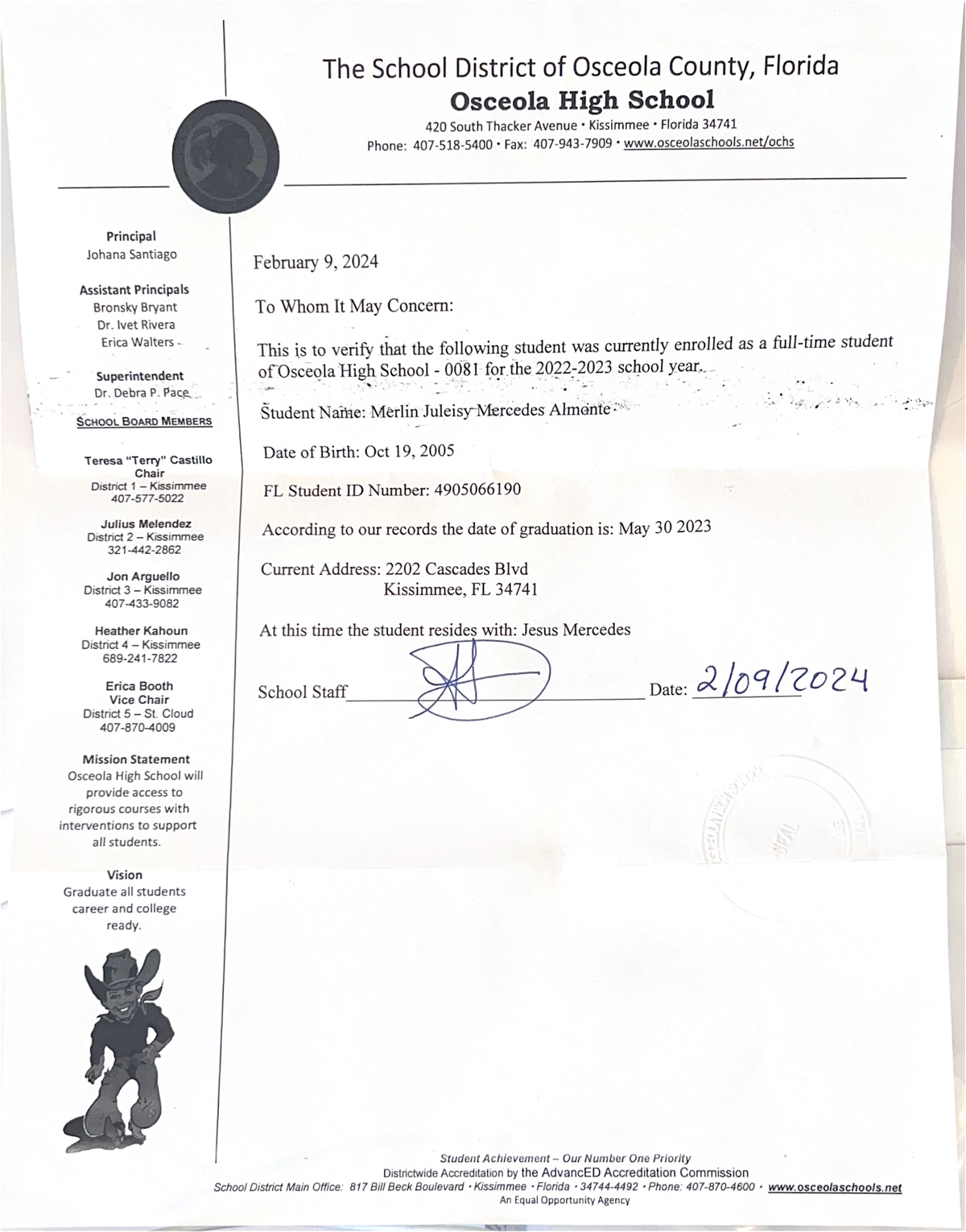 Scanned Document - The School District of Osceola County, Florida ...
