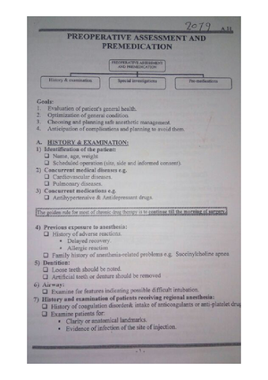 Anesthesia (in 7 Pages) - Complications Of General Anesthesia ...